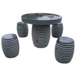 GT-457, Black stone granite table set