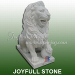 KQ-323-1, White marble lions
