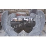 MS-002, double heart headstone