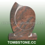 MU-410, Multicolour Red Granite tombstone