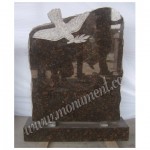 MU-486, Tan Brown Granite headstones