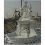 GFP-028, fuente de pared de mármol con estatuas