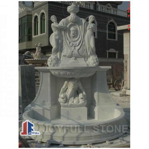 GFP-028, fuente de pared de mármol con estatuas