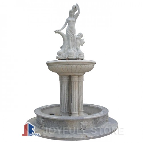 GFP-088, Carved white marble fountain