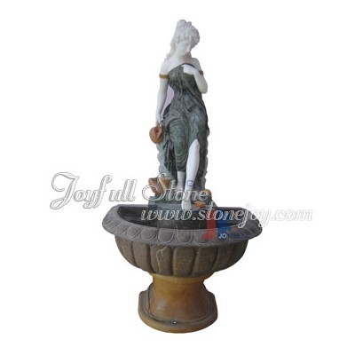 GFS-024, Marble fountain with lady sculpture