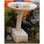 GW-602, yellow stone bird bath