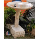 GW-602, yellow stone bird bath