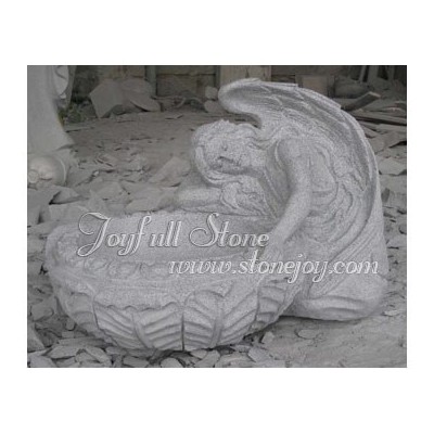 GPW-031, Garden Planter With Angel Statue