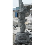 GL-011, Granite pagoda lantern with dragon sculpture