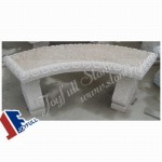 GT-199 Curved yellow granite bench