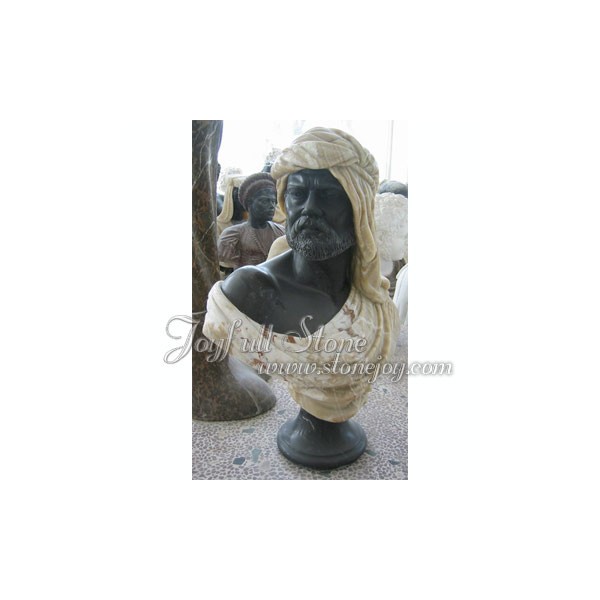 KB-057, Hombre africano negro estatua busto escultura 