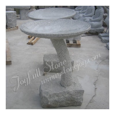 GW-602-1, Grey granite birdbath