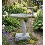 GW-602-1, Grey granite birdbath