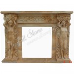 FS-019, Antique Fireplace with statue