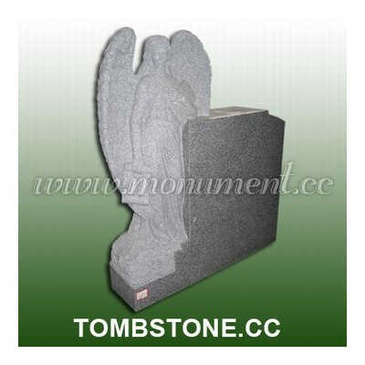 MS-610, Grey granite angel headstone