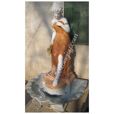 GF-246-2, Marble lady statuary fountain