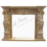 FS-115, Unique White Elegant Fireplace