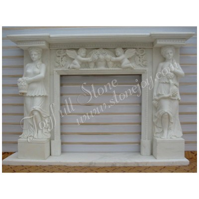 FS-041, Decorating Mantel with Marble Statue
