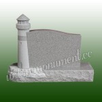 MU-472, Lighthouse style granite headstone