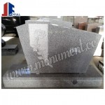 MU-469 grey, Headstone with rose carving