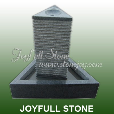 GFC-004, dark grey granite water fountain