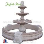 GFP-217, Red granite fountain with pool surround