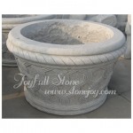 GP-817, Round Stone Garden Seed Planter pot urns