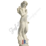 KLB-853, Камень греческий богиня луны Статуя для сада декоративные