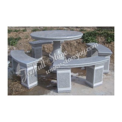 GT-469, Light grey granite table set