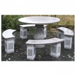 GT-469, Light grey granite table set