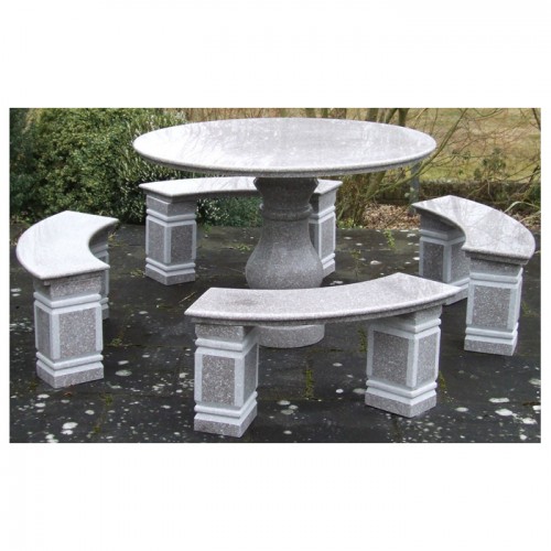 GT-469, Light grey granite table set