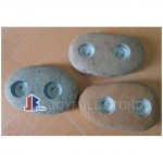 River stone Candle holders