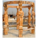 GN-434, Outdoor Gazebo with Marble Statue